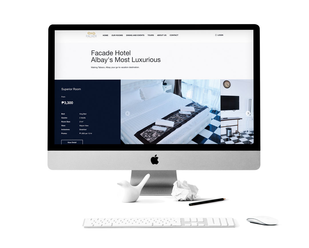 Facade Hotel Website