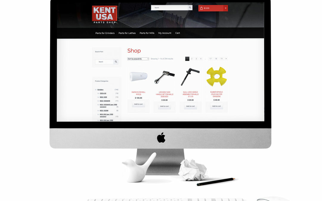 Kent USA Parts Shop Website
